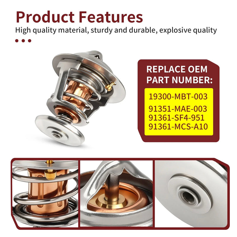 Honda RVT1000R RC51 ST1300 CTX1300 Thermostat & O-Ring