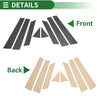 Infiniti EX35 (2008 - 2015) Carbon Fiber 8 Pcs Door Pillar Window Trim