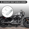 Universal Motorcycle Exhaust Muffler Pipe Heat Shield Curved 226x60mm