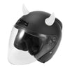 Car Motorcycle 2 x Helmet Bull Horn Style Bumper Decoration