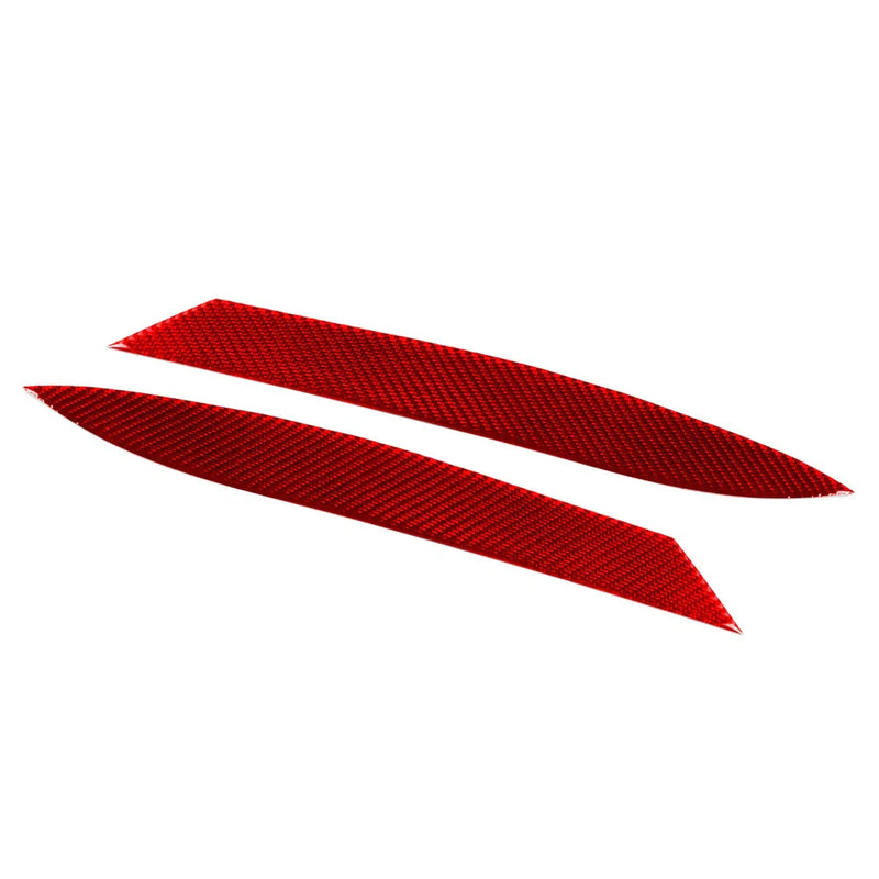 Jaguar F-Type Red Carbon Fiber Headlight Eyelids (2013-2024)