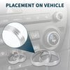 Kia Sportage 4 x Silver Tone Media Volume Switch Knob Cover Ring (2017-2023)