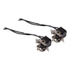 2 x H7 Halogen Bulb Socket Wire Adapter