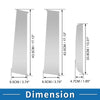 Ford Ranger (2015-2021) Silver Tone 6 x Door Pillar Window Trim