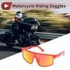 Motorcycle Riding Goggles Red Lens Red Frame Cycling Sunglasses