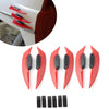 Universal Motorcycle Red Fairing Winglets Side Spoiler Deflector Air Wing
