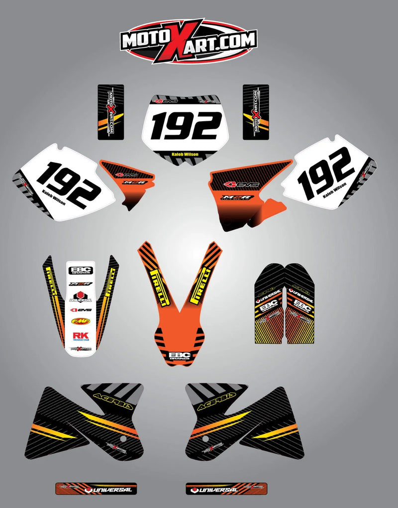 1998-2000 KTM 125 SX Full Sticker Kit