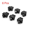 Motorcycle 6pcs Push Button Turn Signal Light Indicator Switch Black