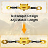 Motorcycle Handle Bar Extender Bracket 265mm Center Hole Gold Tone