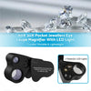 Jewelry 60X 30X LED Light Pocket Jewellers Loupe Magnifier
