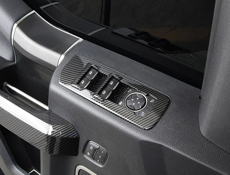 Ford F150 Carbon Fiber Window Switch Cover Trim (2015-2019)