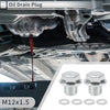 Car, Motorcycle Oil Drain Plug M12x1.5, 0.73" Height with Gasket