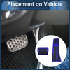 Automatic Foot Accelerator Pedal Covers Aluminum Alloy Blue