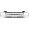 Grille For 91-93 Chevrolet S10 91-94 S10 Blazer Chrome