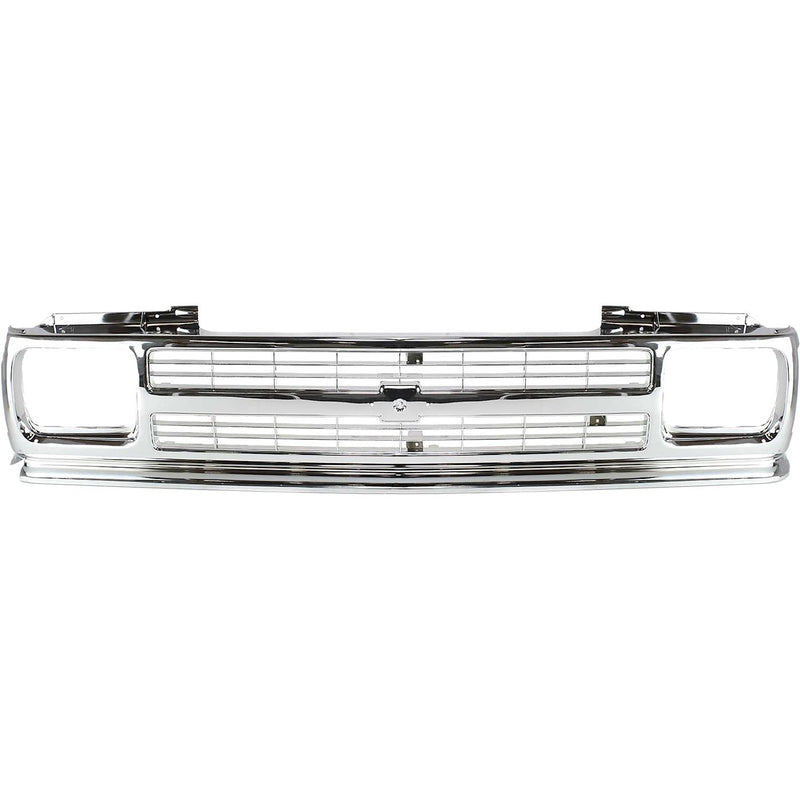 Grille For 91-93 Chevrolet S10 91-94 S10 Blazer Chrome