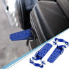 Bike 1 Pair 8mm Stainless Steel Motorcycle Rearset Fold Footrest Blue