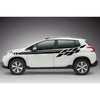 Auto Car Truck Universal Body Side Stripe Racing Graphics Decal Stickers (200CM)