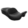 Harley Touring Road Glide (2009-2023) Black Front Rear Seat Fit