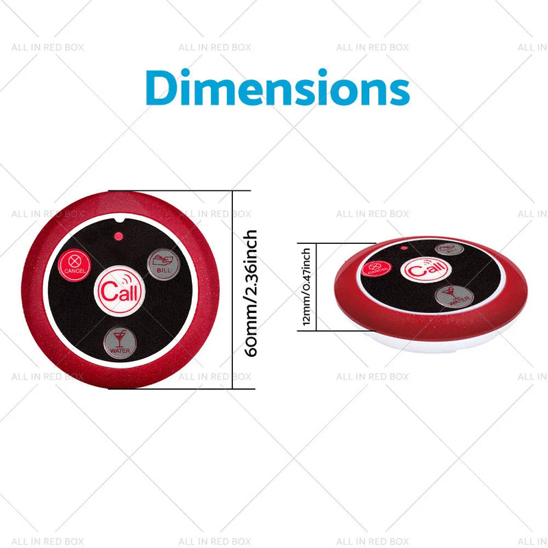 Food Truck Cafe Club 10 x Wireless Restaurant Pager System