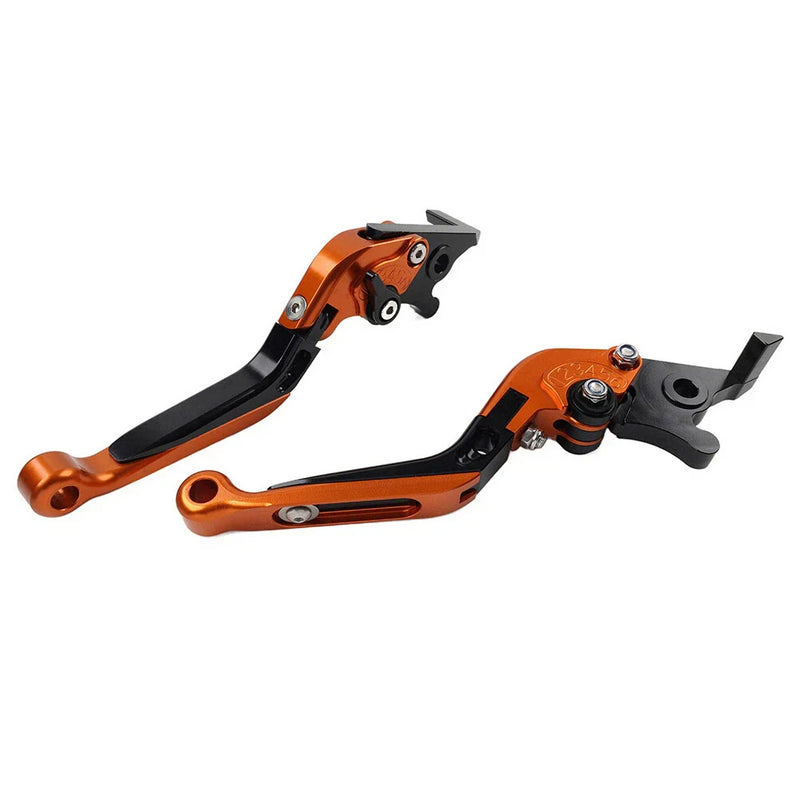 Yamaha TMAX 500 530 560 CNC Orange Extendable Brake Clutch Levers