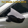 Mazda 3 2 x Glossy Black Side Wing Mirror Horn Cover Caps (2014–2018)