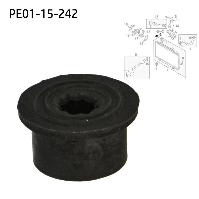 Mazda 3, CX-5 Upper Radiator Rubber Bushing Mount Insulator
