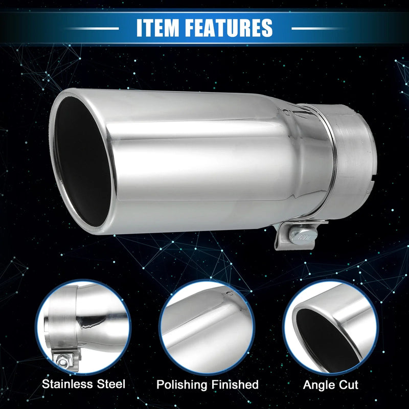 Toyota Tacoma 2.8" Inlet 8.5" Length Exhaust Tip (2005-2023)