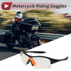 Bike Goggles / 1 x Motorcycle Goggles Light Red Lens Black Frame PC TPU