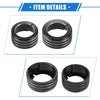 Toyota 4Runner (2010-2020) Black 3 x Car AC Switch Knob Ring Cover Trim