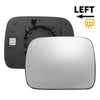 Ford Maverick Left Side White Mirror Glass w/ Back Convex Heated (1993-2000)