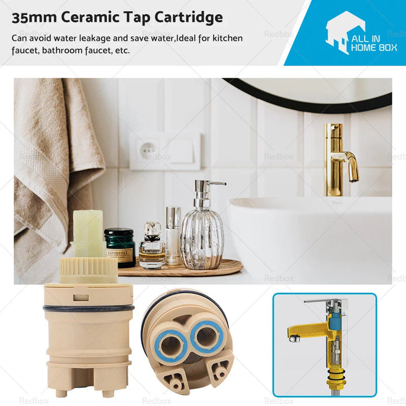 Mixer Shower Bathroom Tap Replacement AU 35mm Ceramic Tap Cartridge