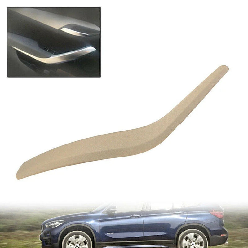 BMW X1 E84 2009-2015 Beige 2 x Black Inner Door Handle Pull Panel Trim