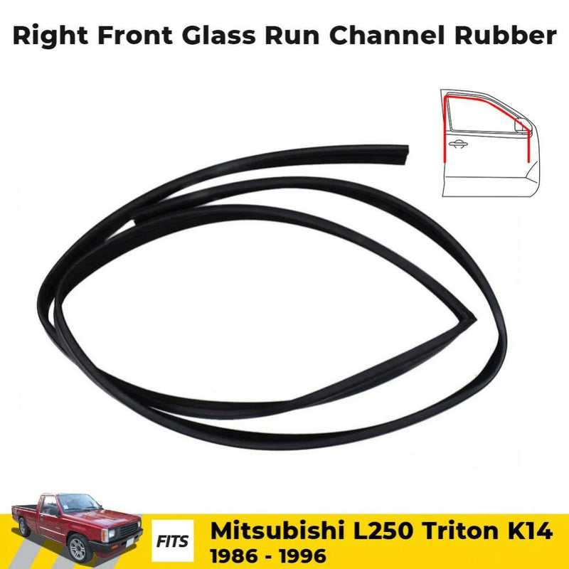 Door Glass Run Channel Rubber RH Fits Mitsubishi L200 Triton Pickup 1986-96 D06