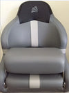 Relaxn Sports Bucket Boat Seat with Bolster Black Carbon/Grey