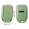 GMC Sierra 1500 with Keychain 5 Button Green Key Fob Cover Case