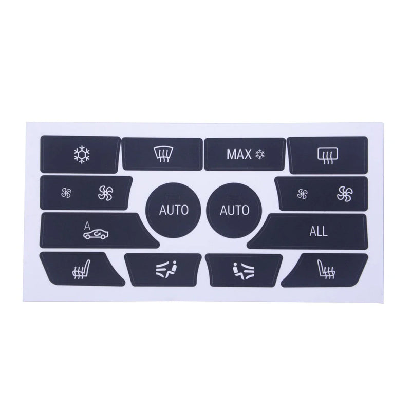 BMW 5 Series Dash Climate Control Panel Decal Kit (2001-2006)