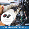 Buick & Chevy 8 Pin Car Headlight Plugs 1Set Aluminum Alloy Black Beige