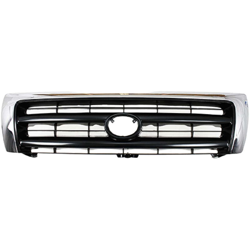 Grille Chrome & Black Center for 97-00 Toyota Tacoma Pre