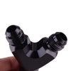 Car 8AN 3-Way Y Block Fuel Fitting Junction Coupler Adapter