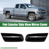 Chevrolet Silverado 1500 Gloss Black 1 x Rearview Mirror Cover (2014-2019)