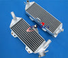 Kawasaki KX250 Aluminum Radiator & Red Silicone Hose (1988-1989)