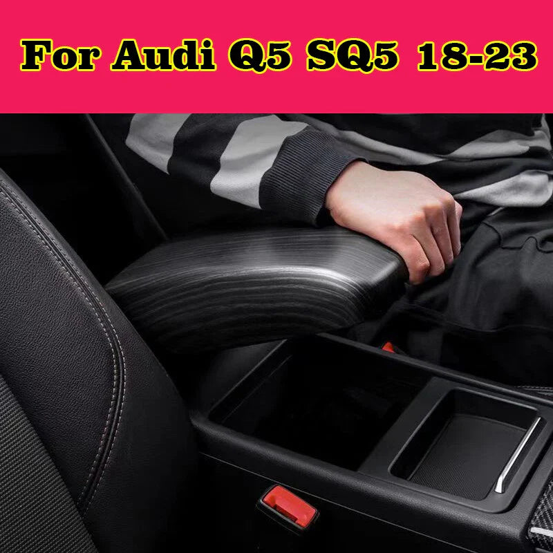 Audi Q5 Center Console Armrest Box Cover Trim (2018–2023)