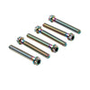 Motorcycle Bike 6pcs M6x50mm Titanium Torx Head Flange Screws
