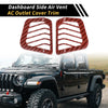 Jeep Wrangler JL Dashboard Side Air Vent AC Outlet Cover Trim (2018-2023)