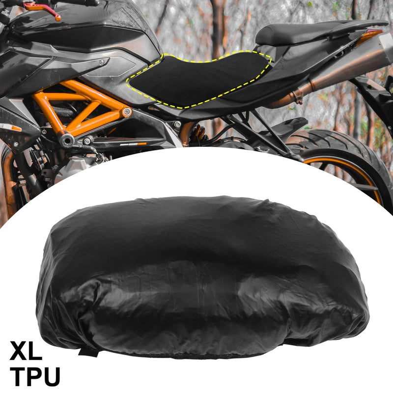 Make Model 67x43cm Size XL Motorcycle TPU Seat Cover Seat Pad Black