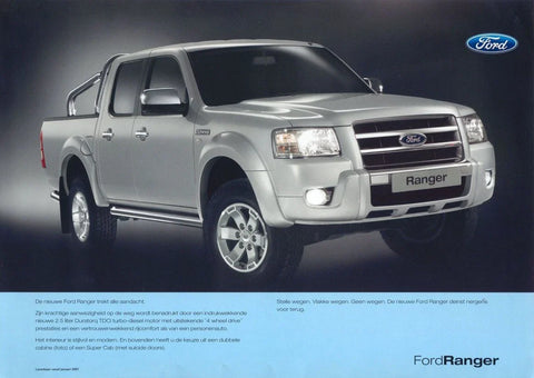 Ford Ranger, Mazda BT-50 Glossy Black Outer Door Handles (2006-2011)