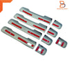 Isuzu D-Max, MU-X 9 x Black Carbon Fiber Door Handle Covers (12-19)