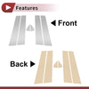 Dodge Durango (2011-2020) Chrome Silver Tone 6 x Car Door Pillar Window Trim
