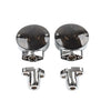 Harley Fat Boy Heritage Softail Smoke Lens Front Flat Turn Signal Housing
