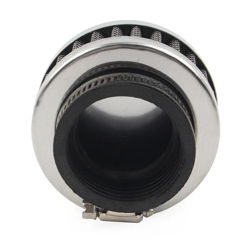 Motorcycle - Rubber Bend, Steel Mesh 42mm Air Intake Filter Cleaner